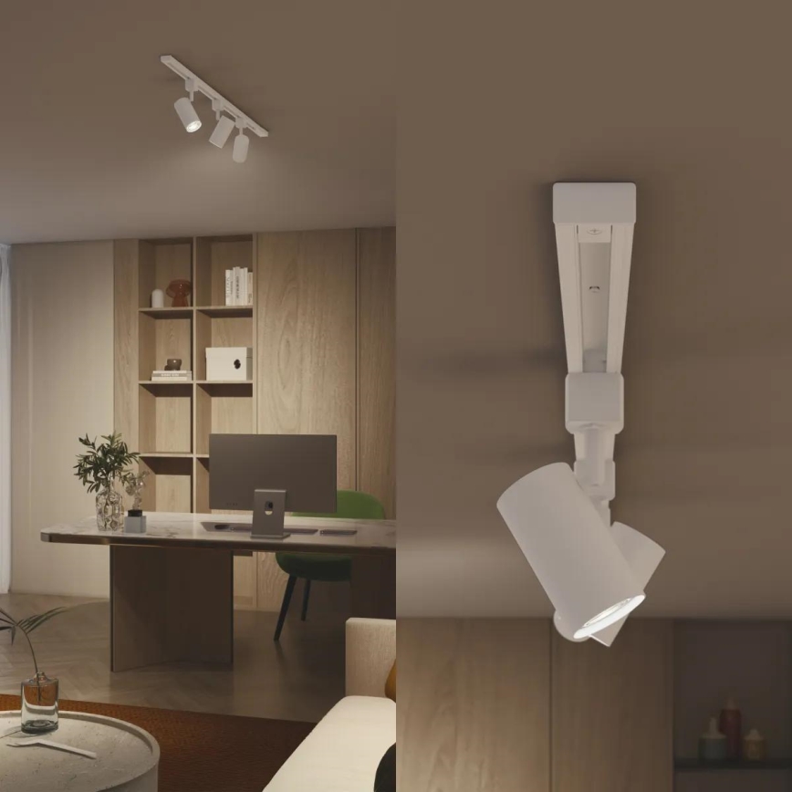 Philips - Spot LED RGBW dimmable sur rail EASYLINK HUE 3xGU10/4,7W/230V 2200-6500K 1m blanc