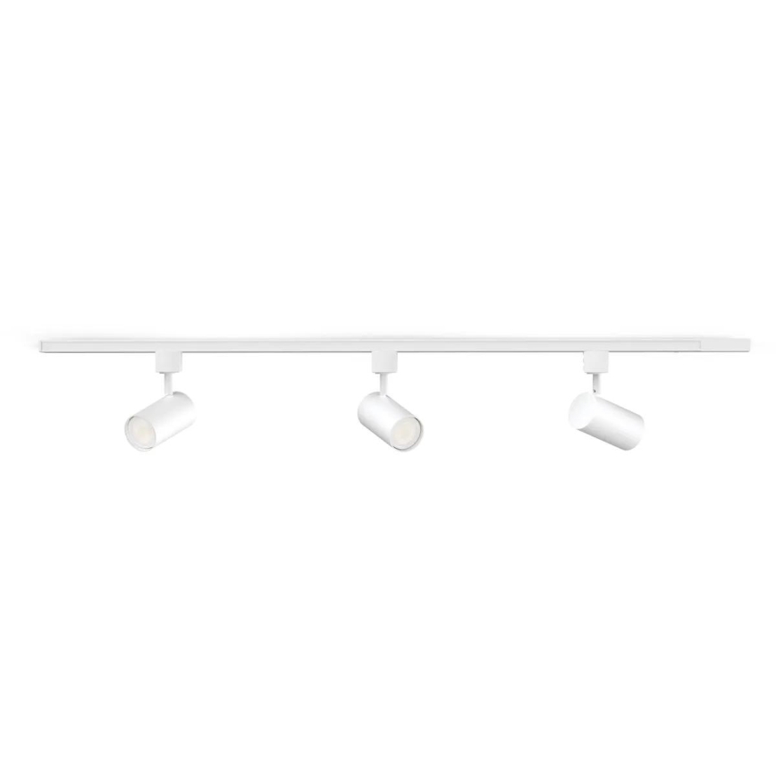 Philips - Spot LED RGBW dimmable sur rail EASYLINK HUE 3xGU10/4,7W/230V 2200-6500K 1m blanc