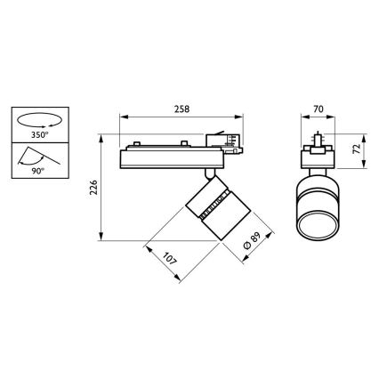 Philips - LED Spot in een Rail Systeem STYLID 1xLED/23W/230V