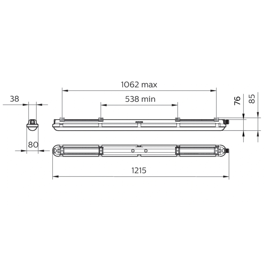 Philips - LED-technisch TL-armatuur CORELINE LED/25W/230V 120 cm IP66