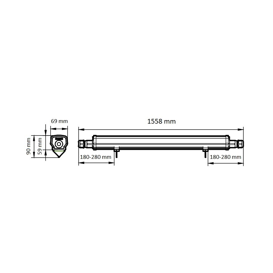 Philips - LED TL-buis werkverlichting LED/46W/230V IP66 4000K