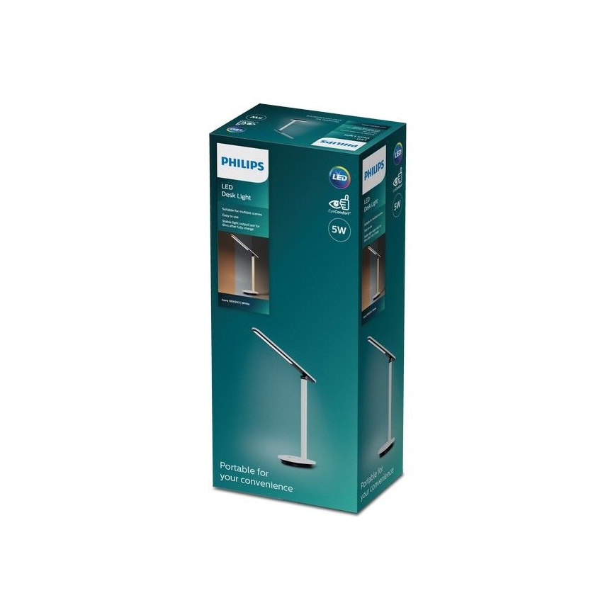 Philips - Dimbaar LED touch tafellampje IVORY LED/5W/5V 3000 mAh 2700/3600/5000K CRI 90