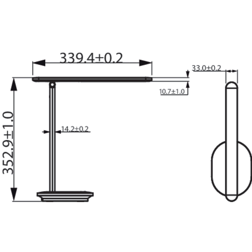 Philips - Dimbaar LED touch tafellampje IVORY LED/5W/5V 3000 mAh 2700/3600/5000K CRI 90