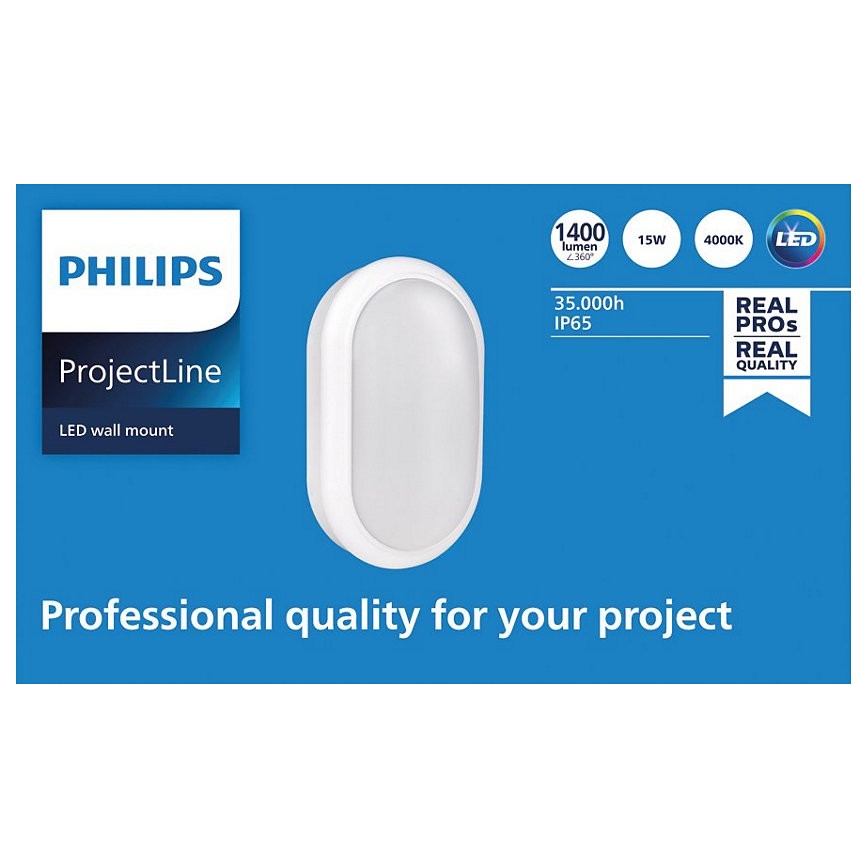 Philips - LED Wandlamp PROJECTLINE LED/15W/230V IP65