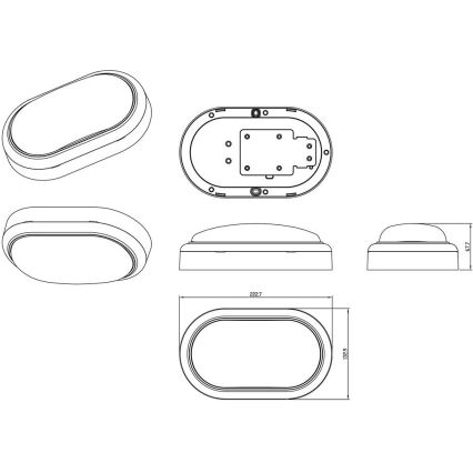 Philips - LED Wandlamp PROJECTLINE LED/15W/230V IP65