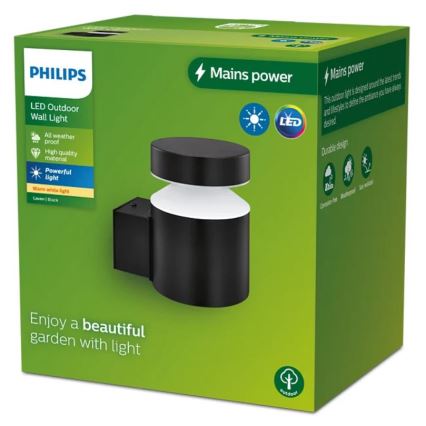 Philips - LED Wandlamp voor buiten LAVEN LED/6W/230V 2700K IP44