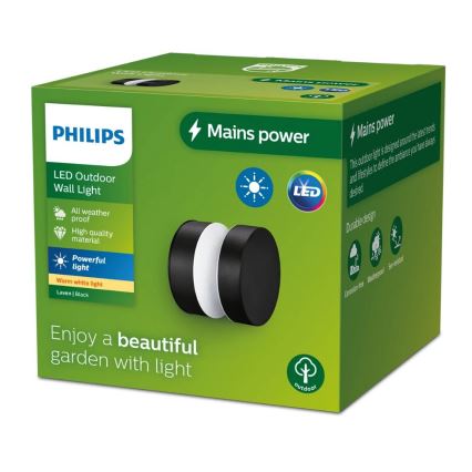 Philips - LED Wandlamp voor buiten LAVEN LED/6W/230V 2700K IP44