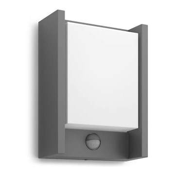 Philips - LED Wandlamp voor buiten met sensor ARBOUR LED/3,8W/230V 2700K IP44