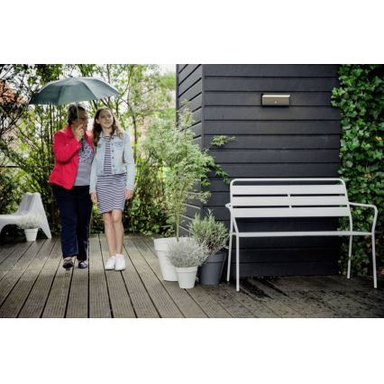 Philips - LED Wandlamp voor buiten met sensor BUSTAN LED/3,8W/230V 4000K IP44