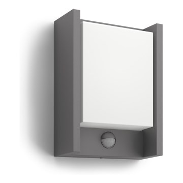 Philips - LED Wandlamp voor buiten met sensor LED/6W 4000K IP44