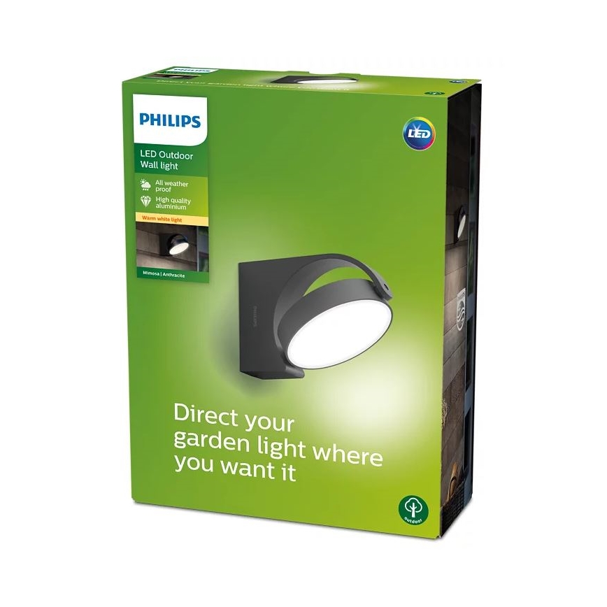 Philips - LED Wandlamp voor buiten LED/7W/230V 2700K IP44