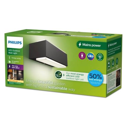 Philips - LED Wandlamp voor buiten STRATOSPHERE LED/3,8W/230V 2700K IP44