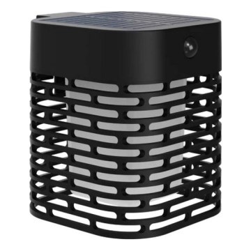 Philips - LED-zonne-wandlamp met sensor HARA LED/3,8W/3,7V 800 mAh 2700K IP44 zwart