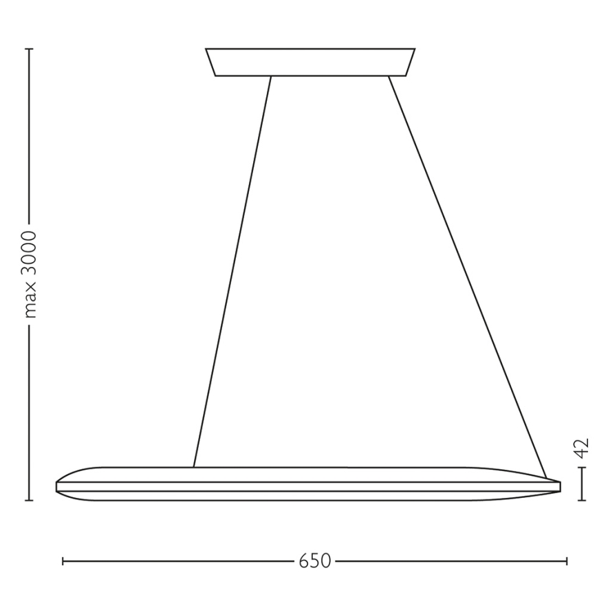 Philips Lirio 40755/93/LI - LED Hanglamp ECLIPTIC LED/40W/230V