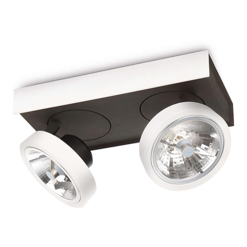 Philips Lirio 57982/31/16 - Spot à intensité modulable BONQ 2xG53/45W/230V