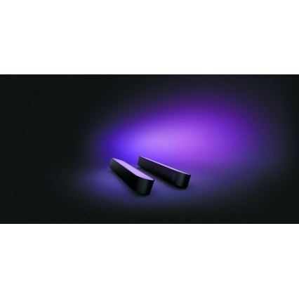 Philips 78202/30/E7 - SET 2x Lampe de table LED RGB intensité modulable HUE WHITE AND COLOR AMBIANCE LED/6W/230V