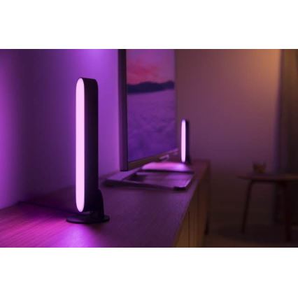 Philips - LOT 2x Lampe de table LED RVB intensité variable Hue PLAY Ambiance Blanche et Couleurs