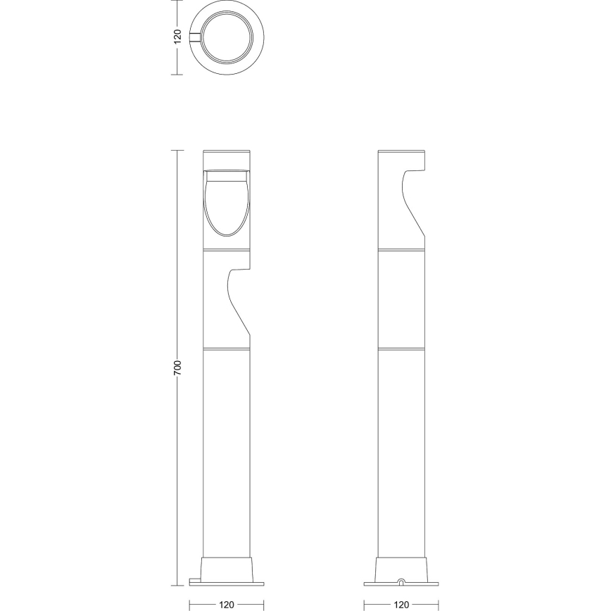 Philips - LOT 3x Lampe extérieure GARDENLINK DESI LED/1,5W/230V 2700K IP44