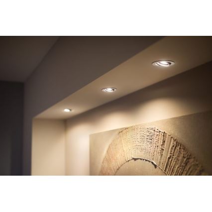 Philips - LOT 3x Luminaire encastré LED à intensité variable Hue MILLISKIN 1xGU10/5,7W/230V 2200-6500K