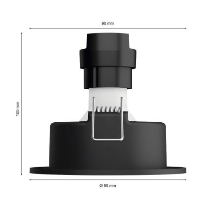 Philips - LOT 3x Luminaire encastré LED à intensité variable Hue MILLISKIN 1xGU10/5,7W/230V 2200-6500K