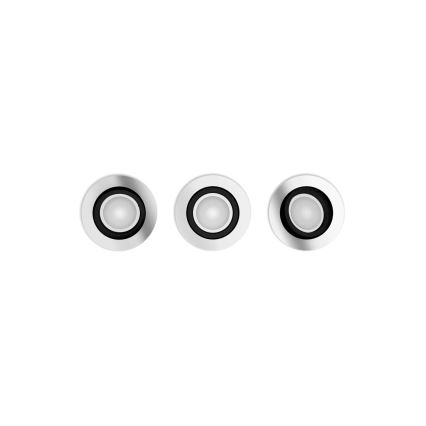 Philips - LOT 3x Spot encastrable LED RGBW à intensité variable Hue CENTURA 1xGU10/4,2W/230V 2000-6500K