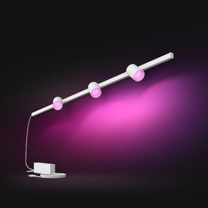 Philips - LOT 3xLED RGB Lampe à intensité variable pour système de rail Hue PERIFO LED RGB/15,6W/230V 2000-6500K