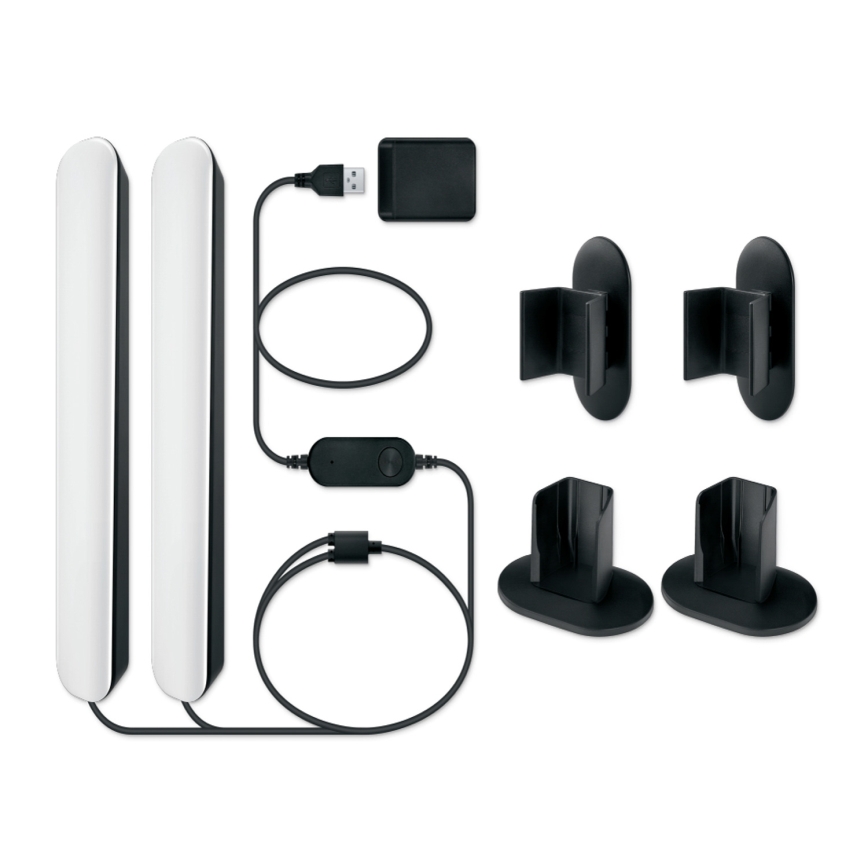 Philips - Pack de 2 luminaires LED RGBIC dimmables SMART GRADIENT LED/8W/230V 2700-6500K Wi‑Fi