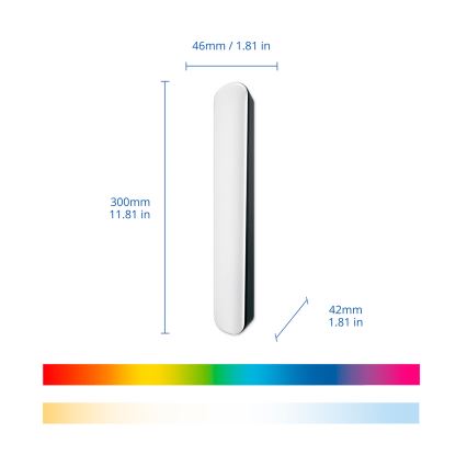 Philips - Pack de 2 luminaires LED RGBIC dimmables SMART GRADIENT LED/8W/230V 2700-6500K Wi‑Fi