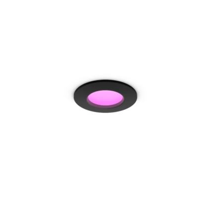 Philips - Lot de 2 spots encastrés LED RGBW dimmables pour salle de bains Hue SLIM LED/8,3W/230V 2000-6500K noir IP44