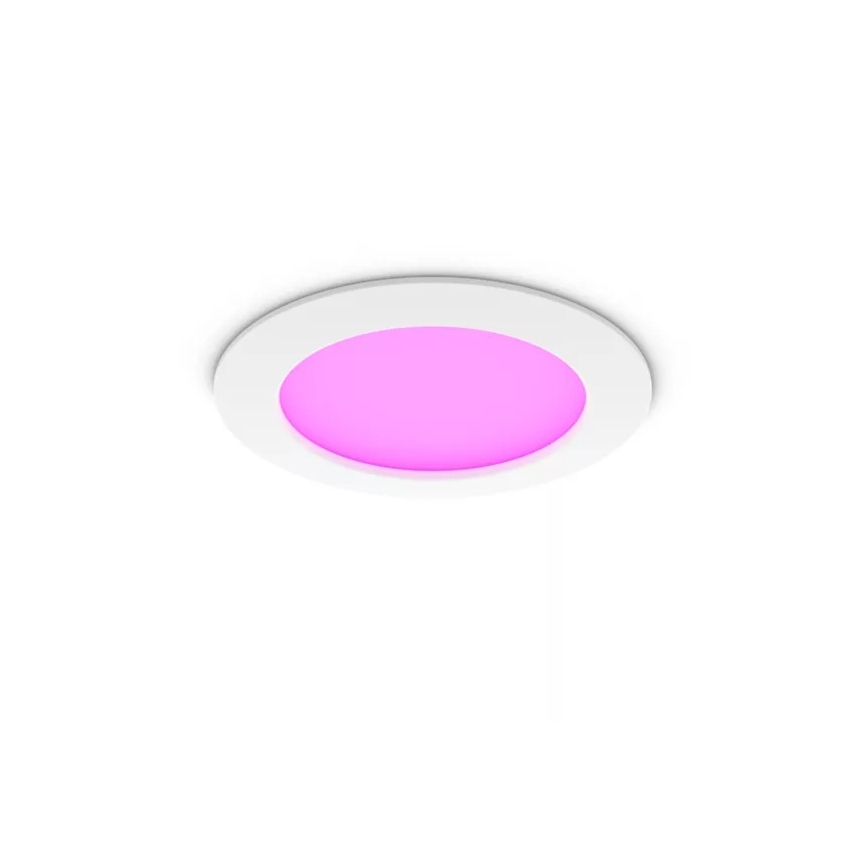 Philips - Lot de 2 spots encastrés LED RGBW dimmables pour salle de bains Hue SLIM LED/12W/230V 2000-6500K blanc IP44