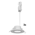 Philips - LOT DE 3 spots encastrables LED dimmables CILANTRO LED/5W/230V 2700K blanc