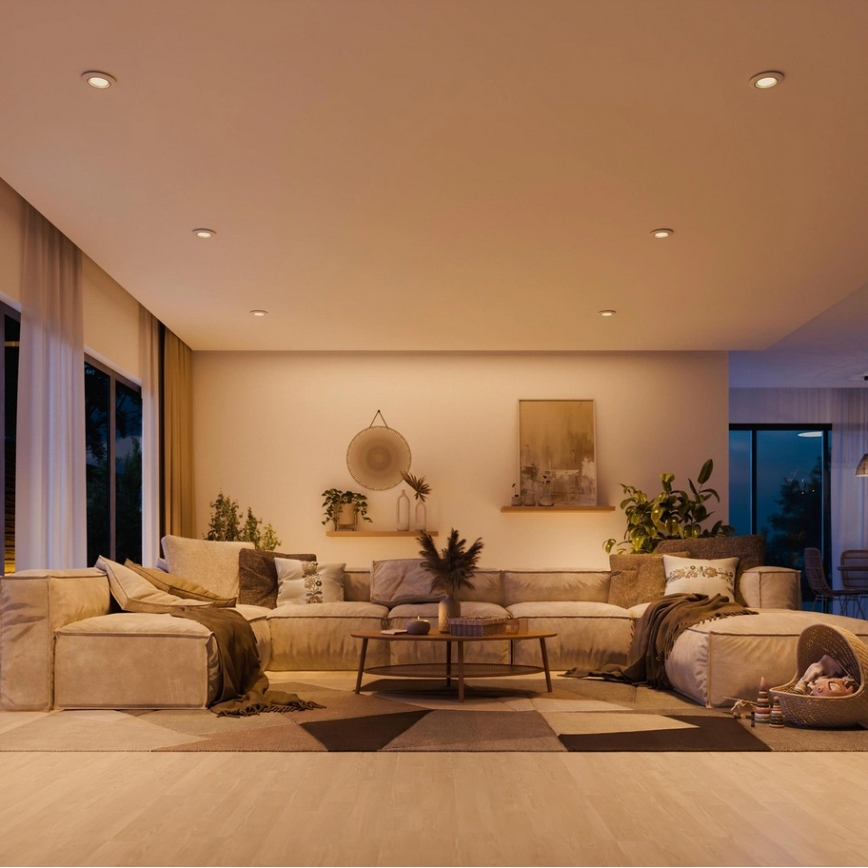 Philips - LOT DE 3 spots encastrés PERIDOT 1xGU10/7W/230V blancs