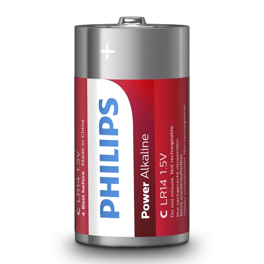 Philips LR14P2B/10 - 2 st. Alkaline batterij C POWER ALKALINE 1,5V 7200mAh