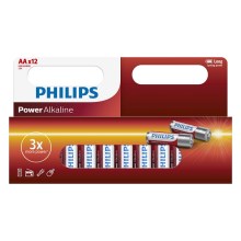 Philips LR6P12W/10 - 12 pc Pile alcaline AA POWER ALKALINE 1,5V
