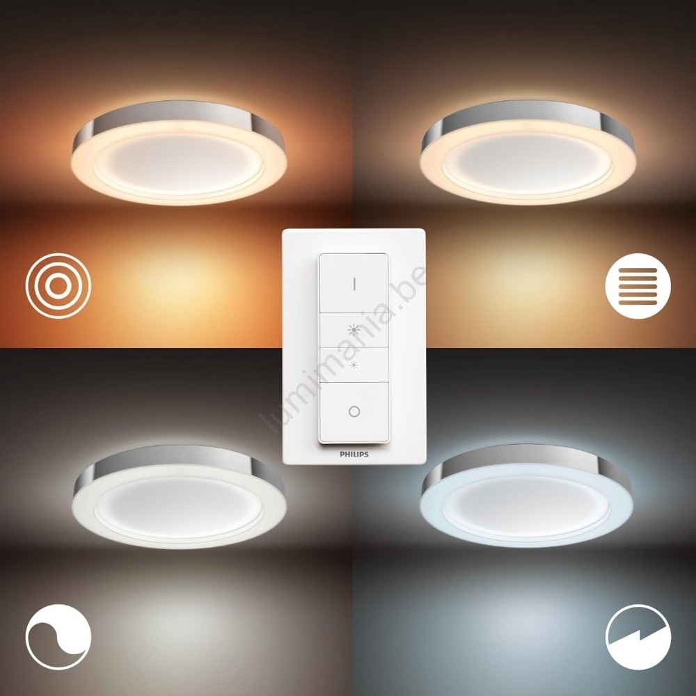 Spot LED Philips Dive IP65 - 5.5W 2700K Blanc Chaud, Variateur D'Intensité, Pour Salle De Bain