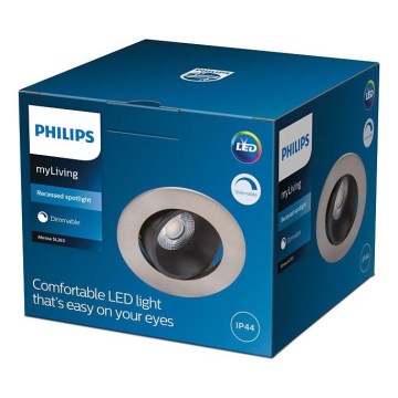 Philips - Luminaire de salle de bains LED dimmable ABROSA LED/9W/230V IP44