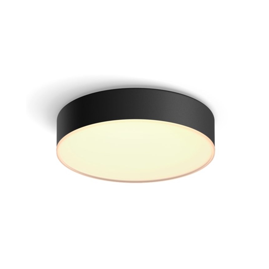 Philips - Plafonnier à intensité variable LED Hue LED/9,6W/230V 2200-6500K d. 261 mm noir + télécommande