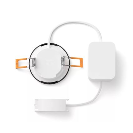 Philips - Spot encastrable LED RGBW salle de bain à intensité variable Hue SLIM LED/8,3W/230V 2000-6500K IP44 noir