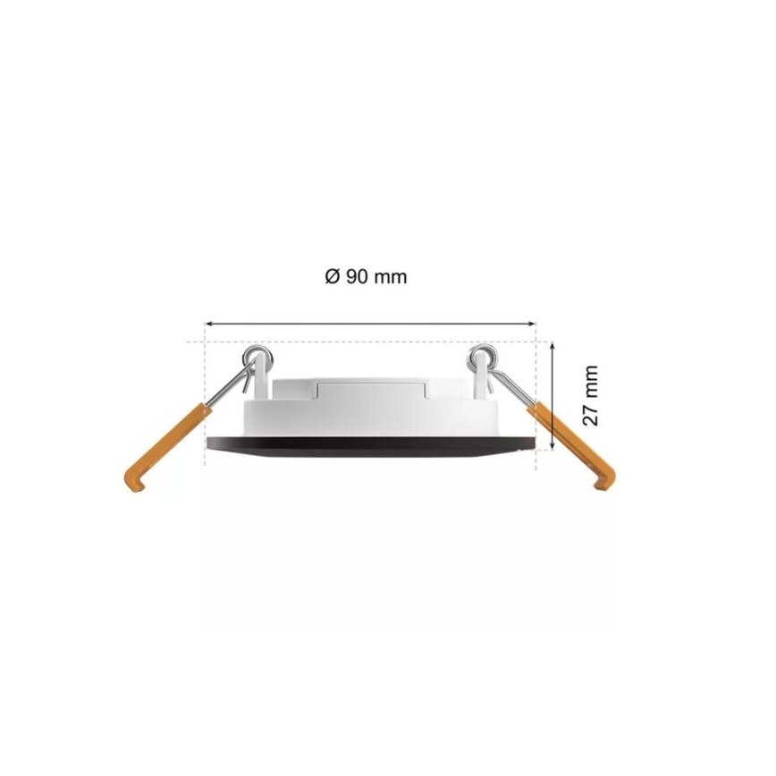 Philips - Spot encastrable LED RGBW salle de bain à intensité variable Hue SLIM LED/8,3W/230V 2000-6500K IP44 noir