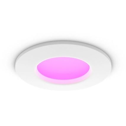 Philips - Spot encastrable LED RGBW salle de bain à intensité variable Hue SLIM LED/8,3W/230V 2000-6500K IP44 blanc