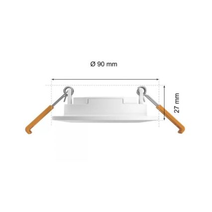 Philips - Spot encastrable LED RGBW salle de bain à intensité variable Hue SLIM LED/8,3W/230V 2000-6500K IP44 blanc