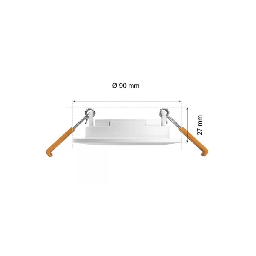 Philips - Spot encastrable LED RGBW salle de bain à intensité variable Hue SLIM LED/8,3W/230V 2000-6500K IP44 blanc