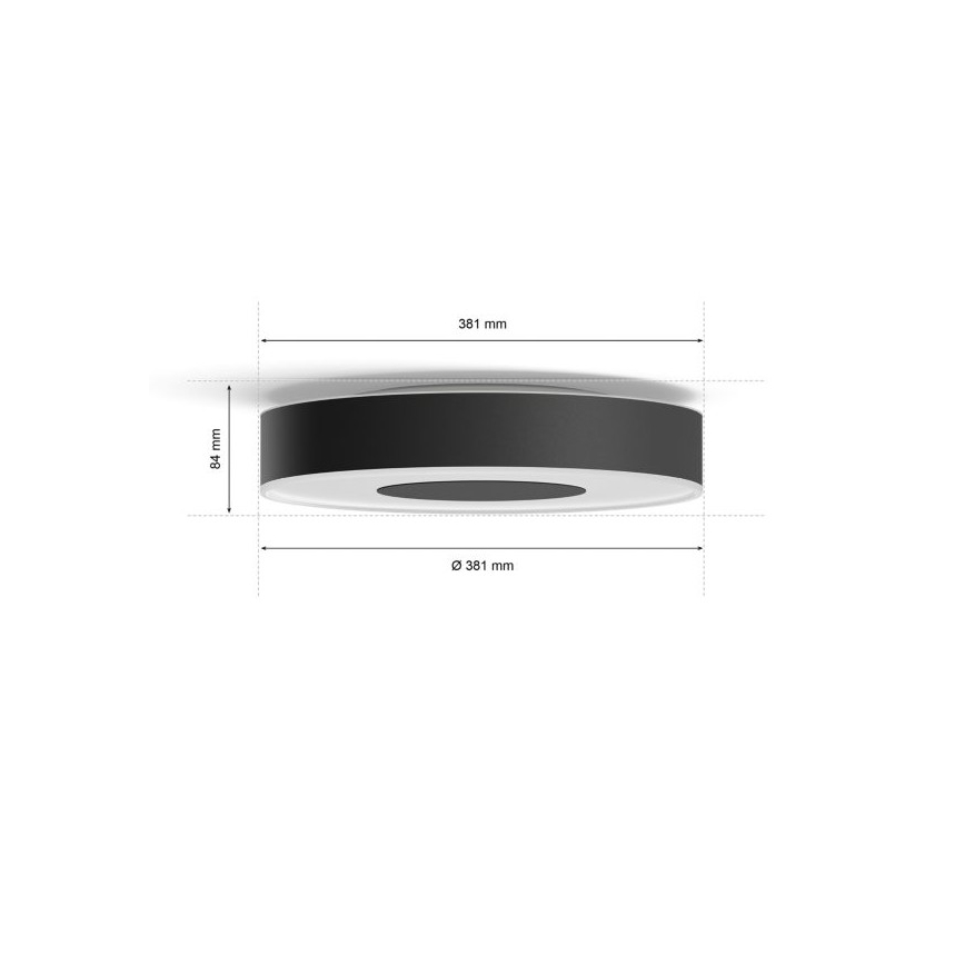 Philips - Luminaire LED RVBW à intensité variable pour salle de bains LED/33,5W/230V IP44 d. 381 mm 2000-6500K