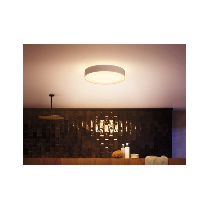 Philips - Luminaire salle de bain à intensité variable Hue DEVERE LED/33,5W/230V IP44 d. 425 mm 2200-6500K + télécommande