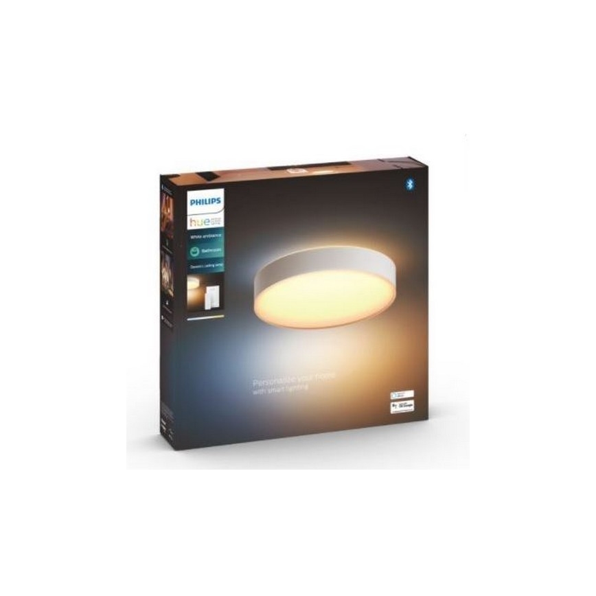 Philips - Luminaire salle de bain à intensité variable Hue DEVERE LED/33,5W/230V IP44 d. 425 mm 2200-6500K + télécommande