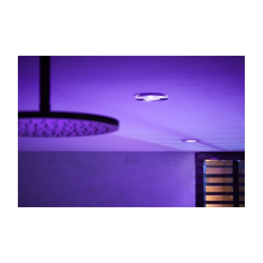 Philips - Luminaire salle de bain à intensité variable LED RGB Hue XAMENTO 1xGU10/5,7W/230V IP44 2000-6500K