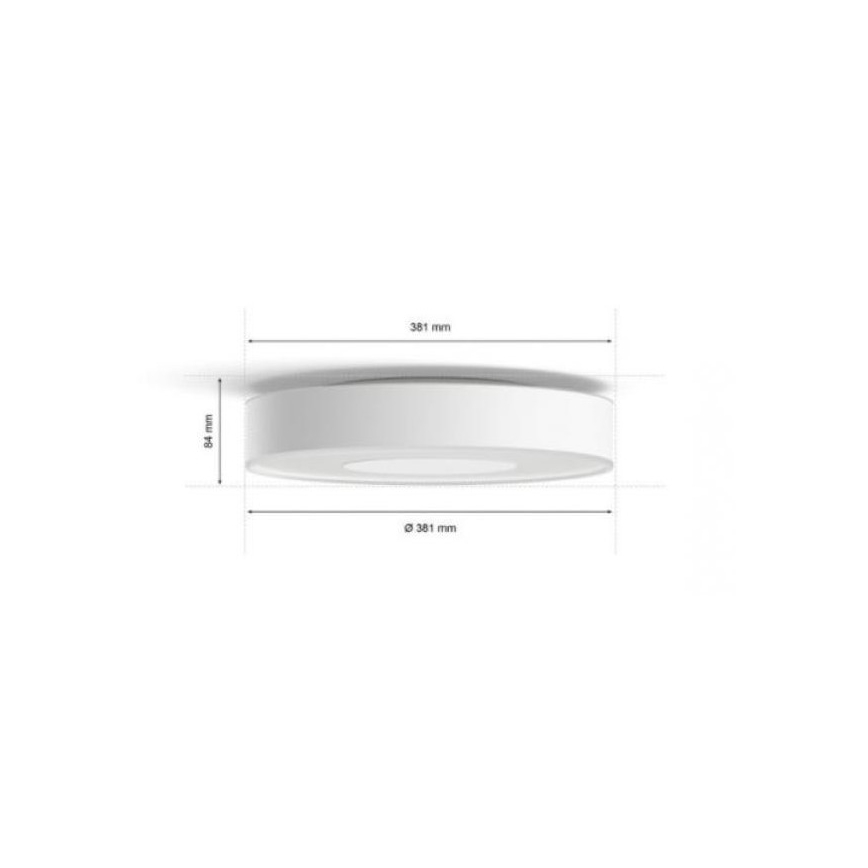 Philips - Luminaire salle de bain à intensité variable LED RGB Hue XAMENTO LED/33,5W/230V IP44 d. 381 mm 2000-6500K