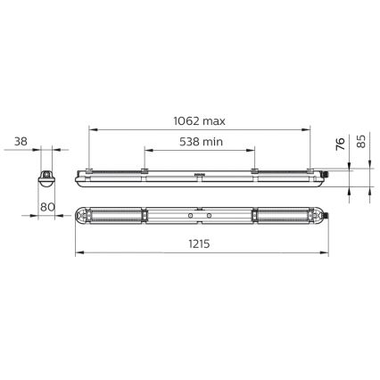 Philips - Luminaire technique LED CORELINE LED/25W/230V 120 cm IP66