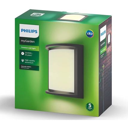 Philips Massive - LED Wand Lamp voor Buiten LED/12W/230V IP44