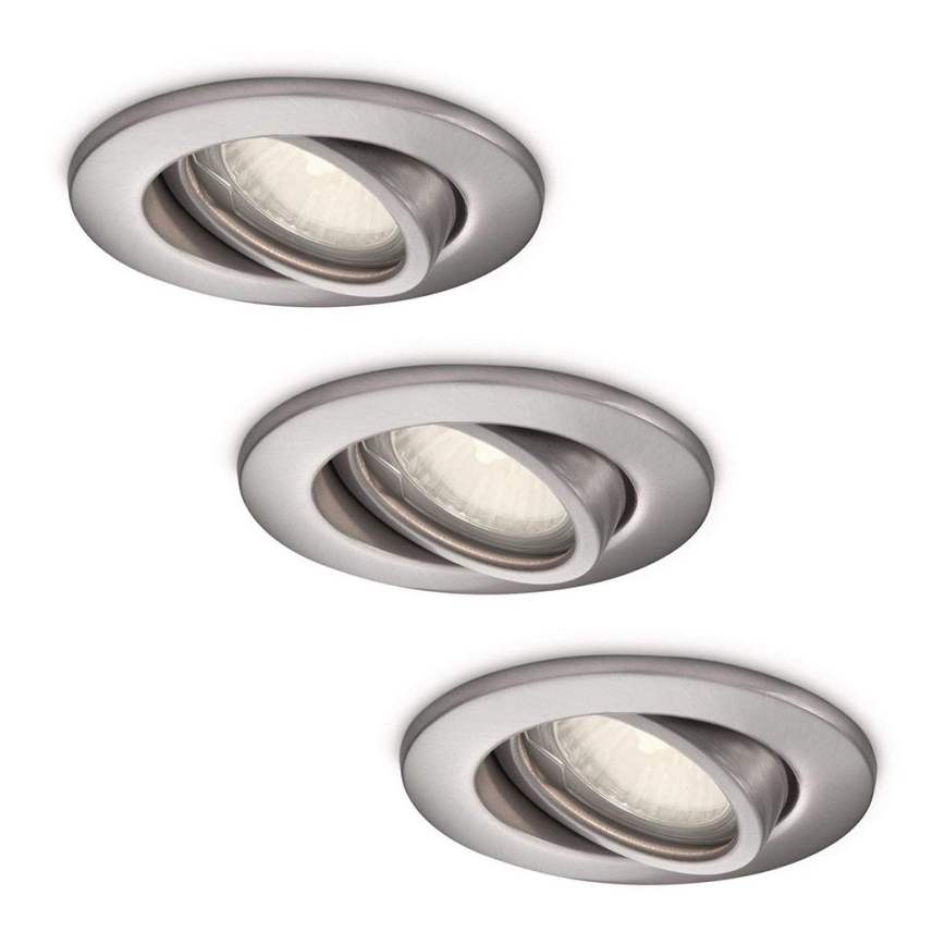 Philips Massive 59902/17/10 - PACK 3x Luminaire salle de bain AQUA 3xGU10/50W/230V